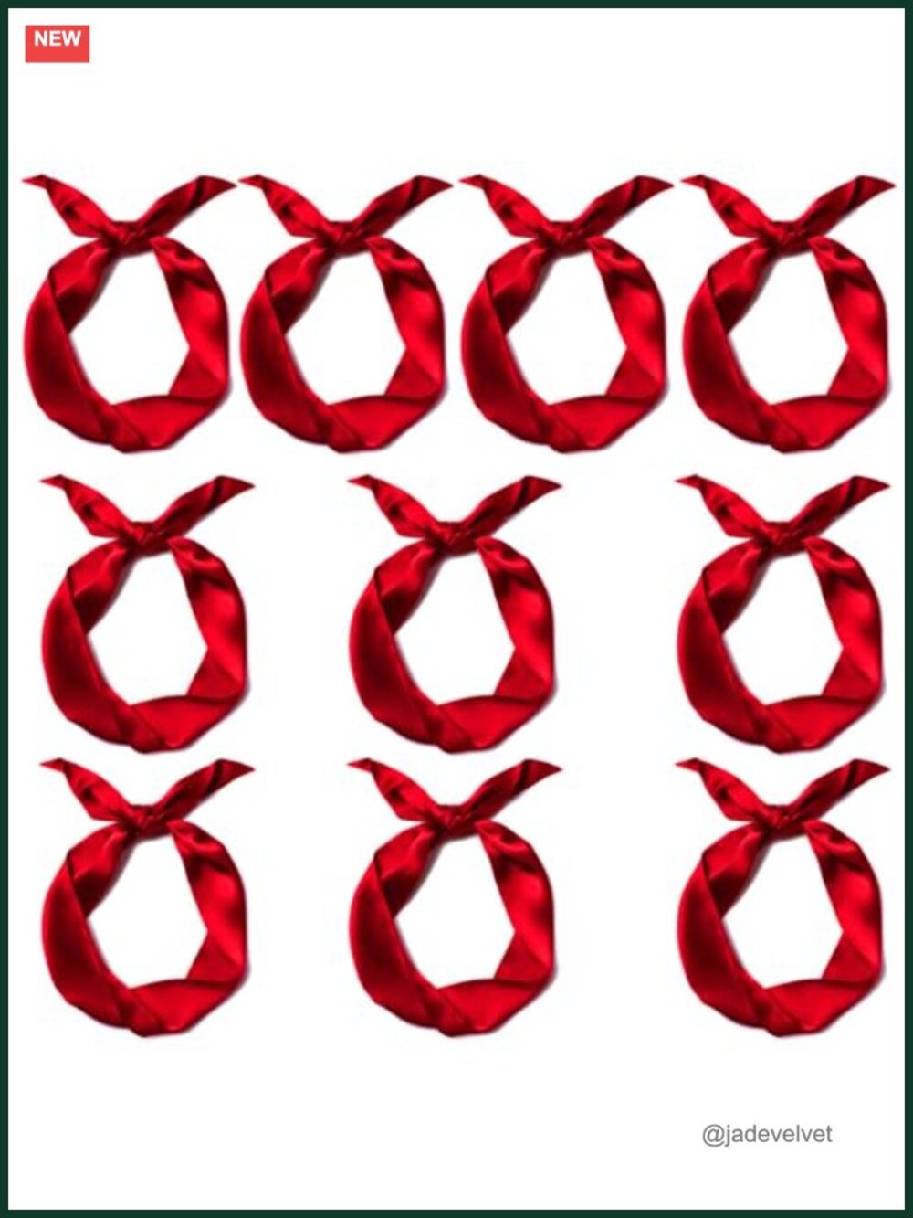 10 Pack Satin Skinny Scarf Neck Tie Ribbon Choker for Women Girls